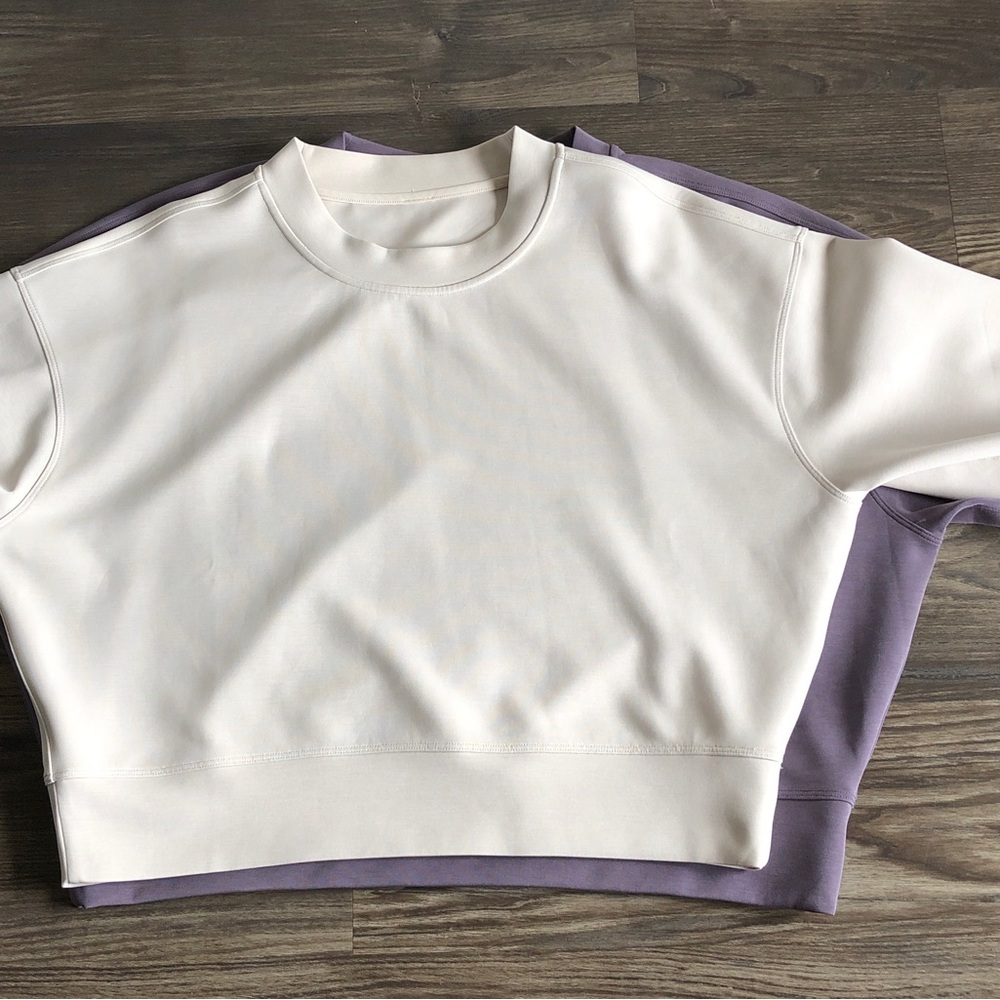 Lululemon Softstreme Perfectly Oversized Cropped Crew Pullover - Picture 11 of 11